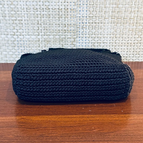 🌟HP🌟VTG 2000s The Sak Black Mini Crochet Shoulder Bag - Picture 10 of 10